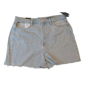 BlankNYC Womens size 31 shorts blue denim Jean Ultra High Rise The Reeve 12